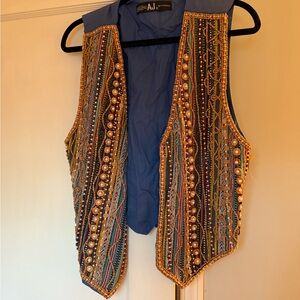 Women's Beaded Vest - Multicolor